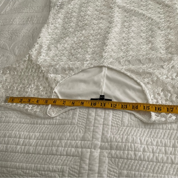 LILY MORGAM, WHITE LACE BLOUSE    SIZE: XL - Picture 5 of 9